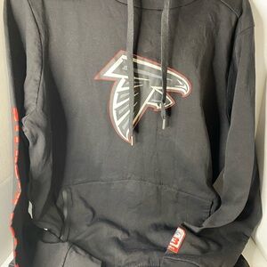 NFL Atlanta Falcons Black Hoodie with Red Highlights